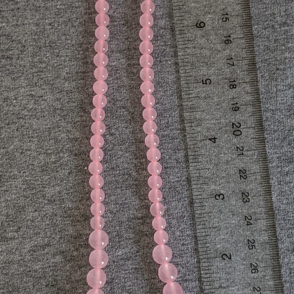 Pink Quartz Stone Necklace  - Picture 4 of 4